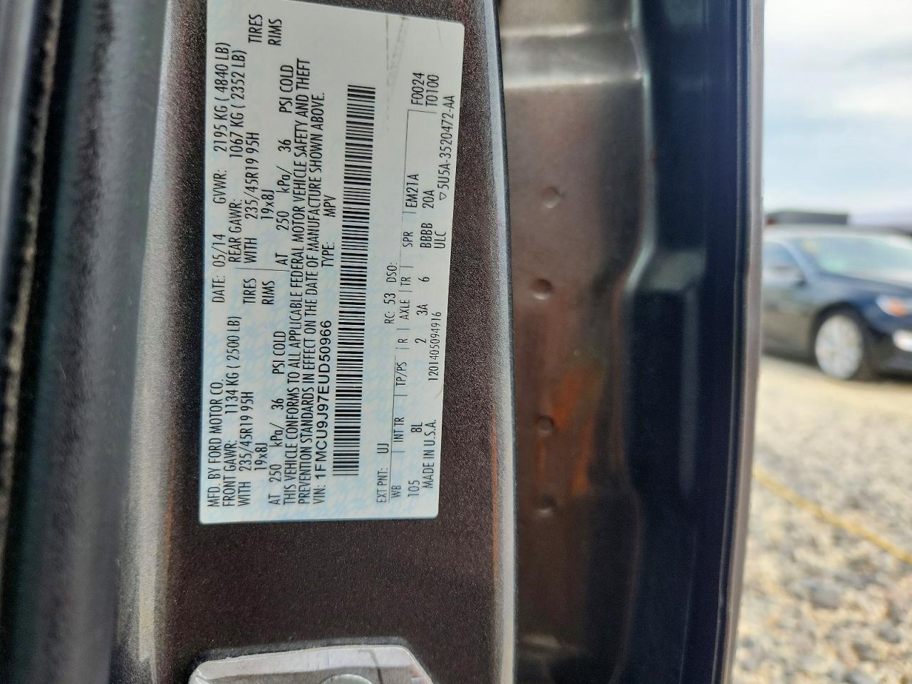 2014 FORD ESCAPE TITANIUM photo 13
