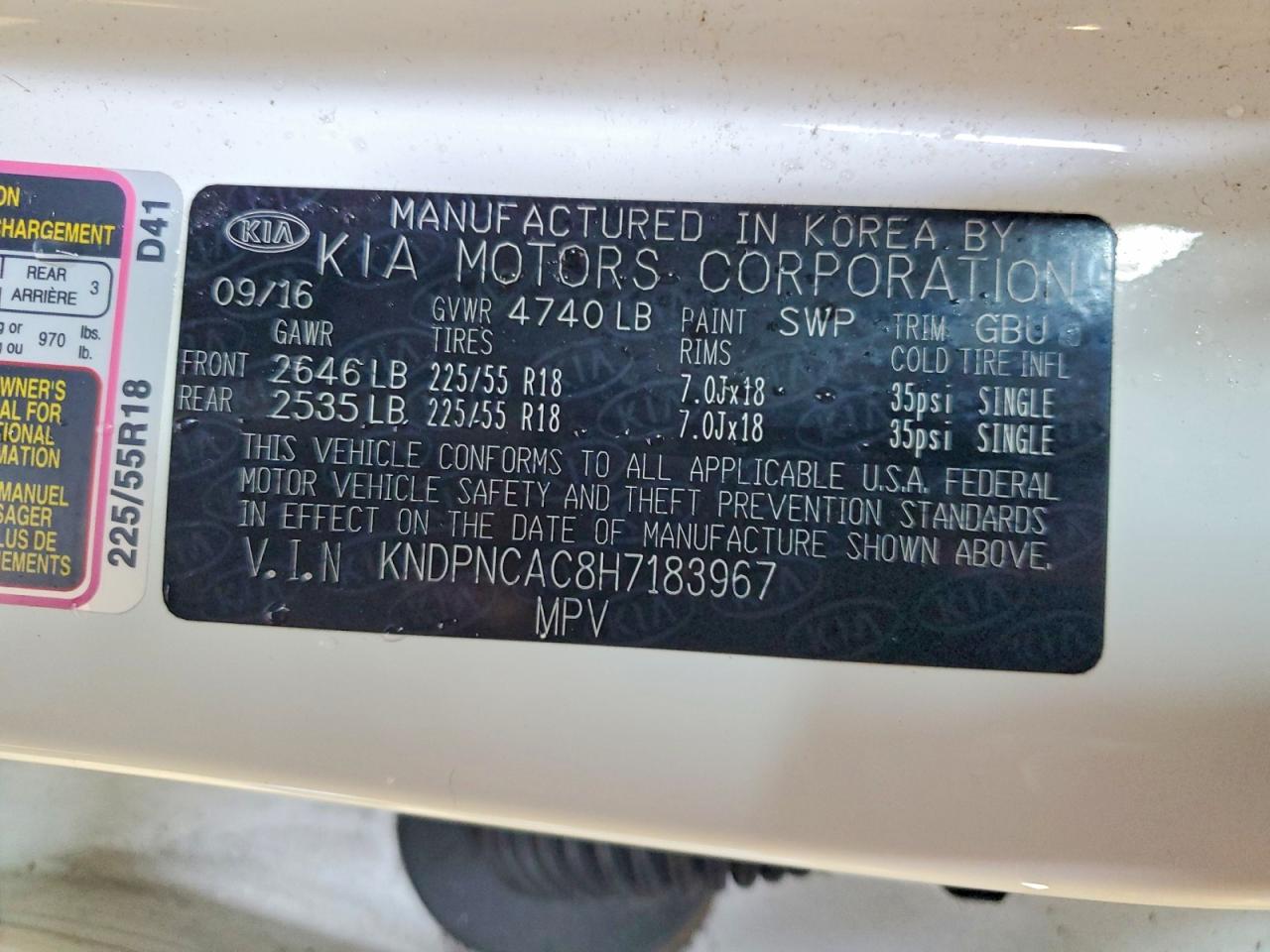 2017 KIA SPORTAGE EX photo 25