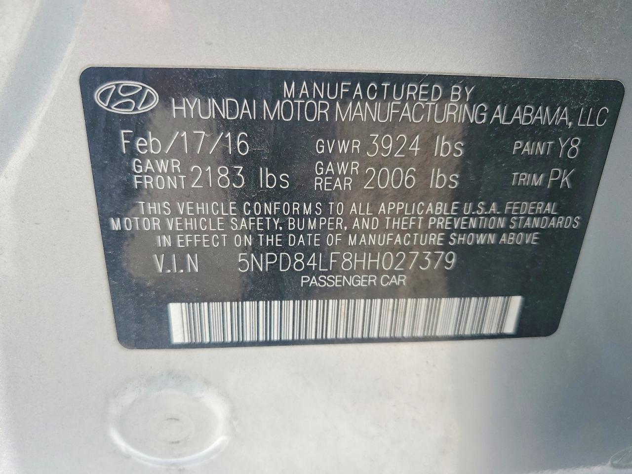2017 HYUNDAI ELANTRA SE photo 23