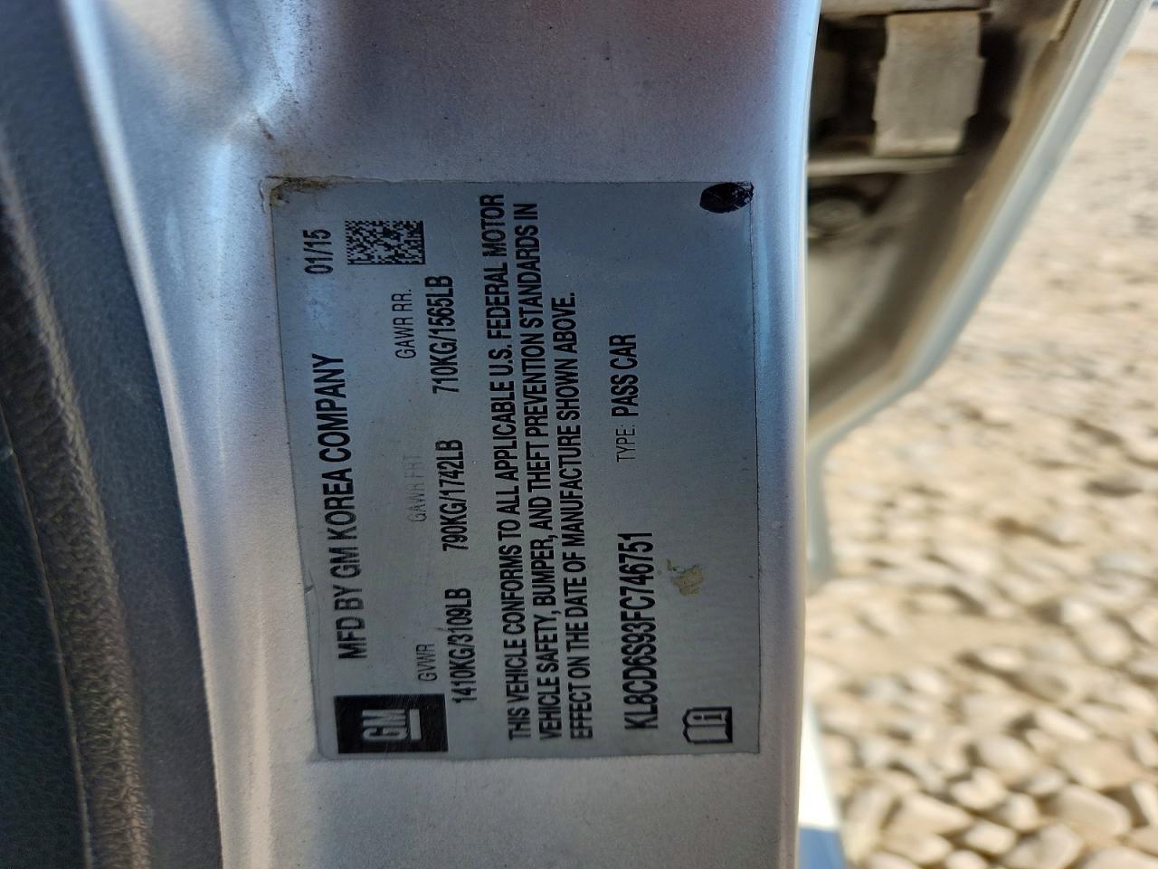 2015 CHEVROLET SPARK 1LT photo 34