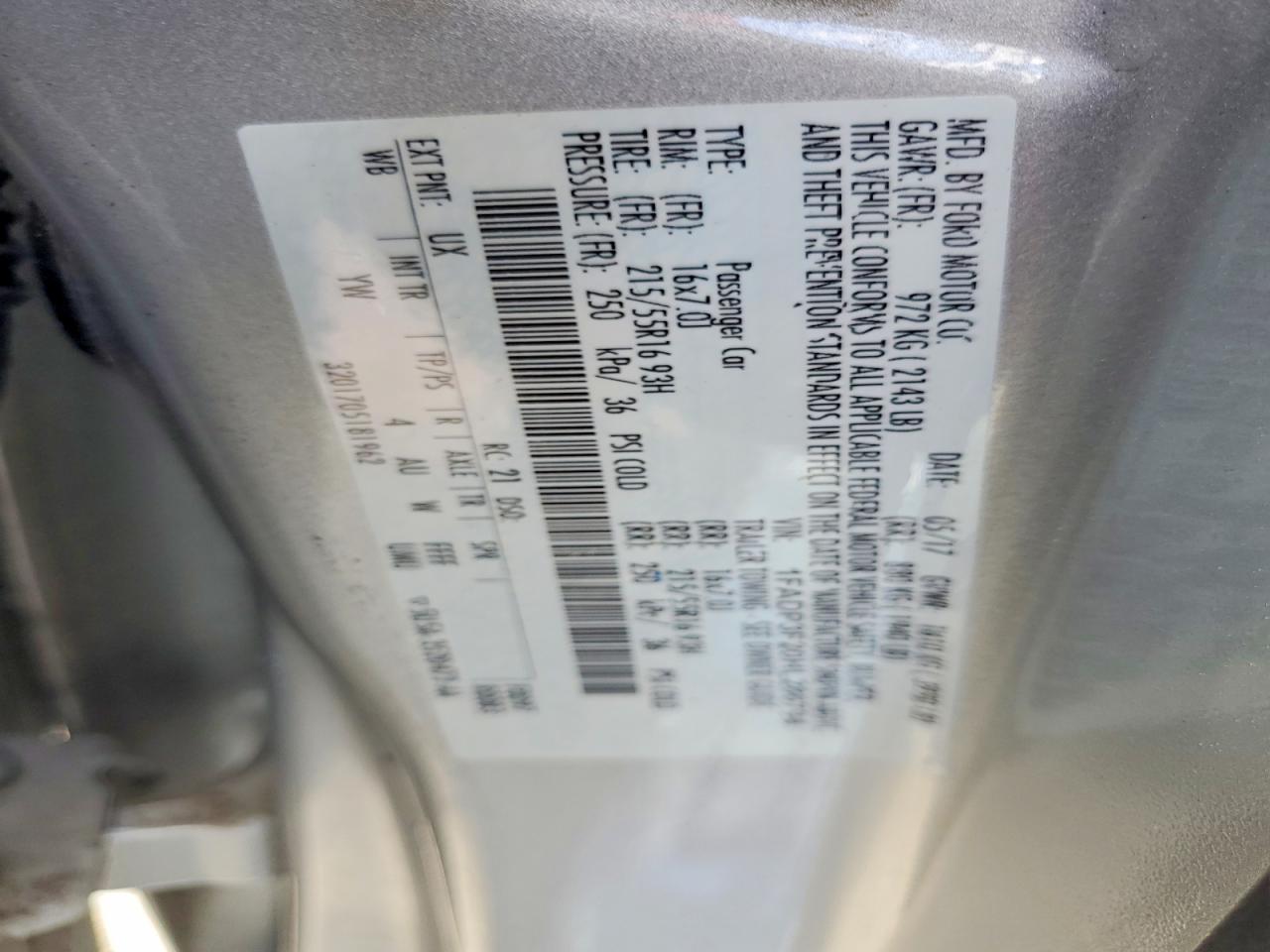 2017 FORD FOCUS SE photo 12