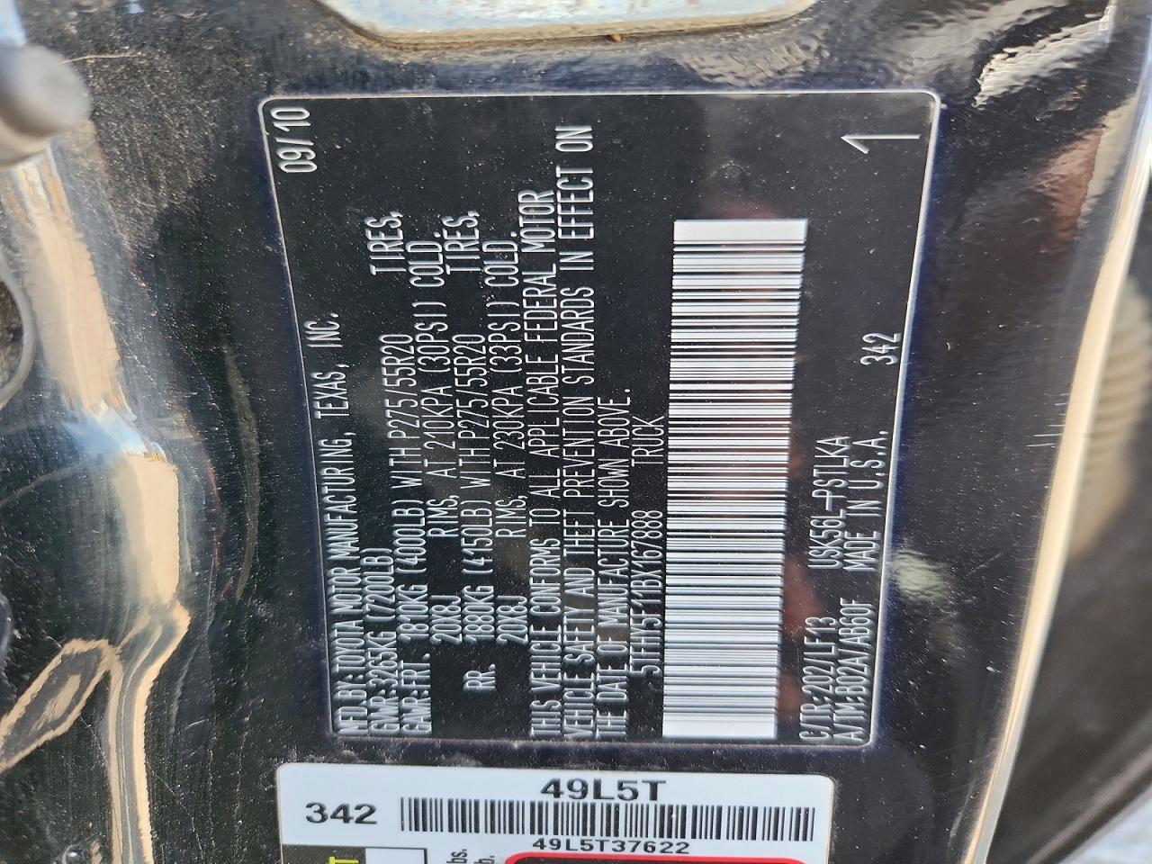 2011 TOYOTA TUNDRA CREWMAX LIMITED photo 23
