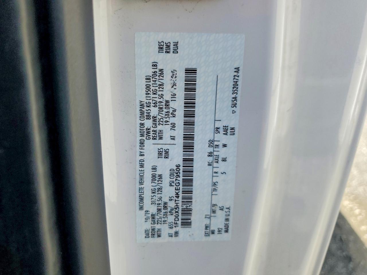 2019 FORD F550 SUPER DUTY photo 34