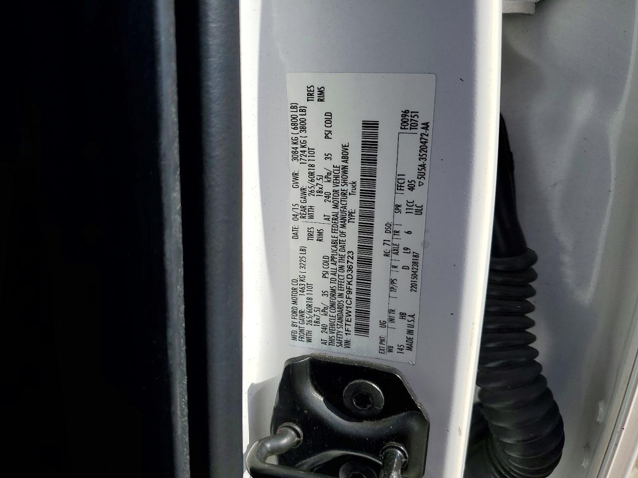 2015 FORD F150 SUPERCREW photo 13