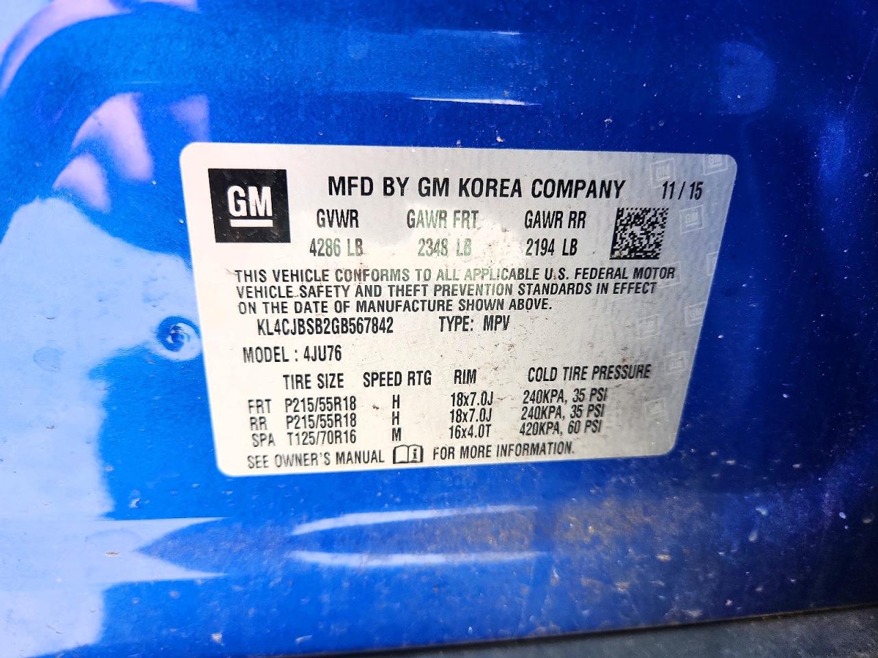 2016 BUICK ENCORE CONVENIENCE photo 25