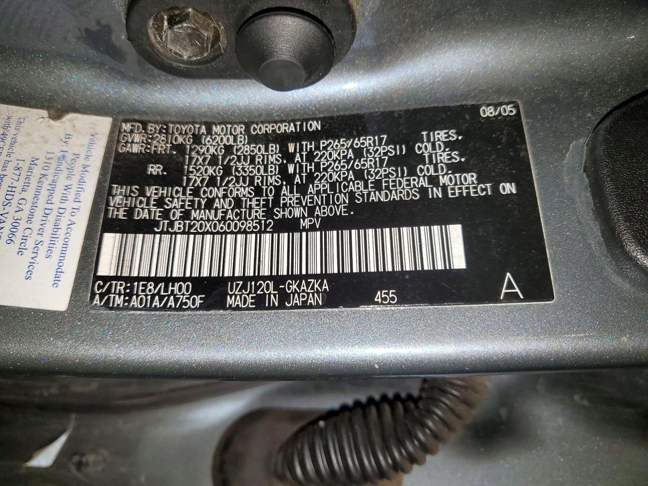 2006 LEXUS GX 470 photo 37