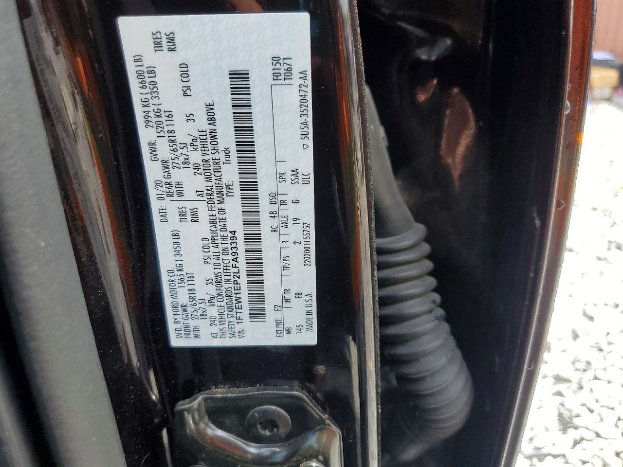2020 FORD F150 SUPERCREW photo 34