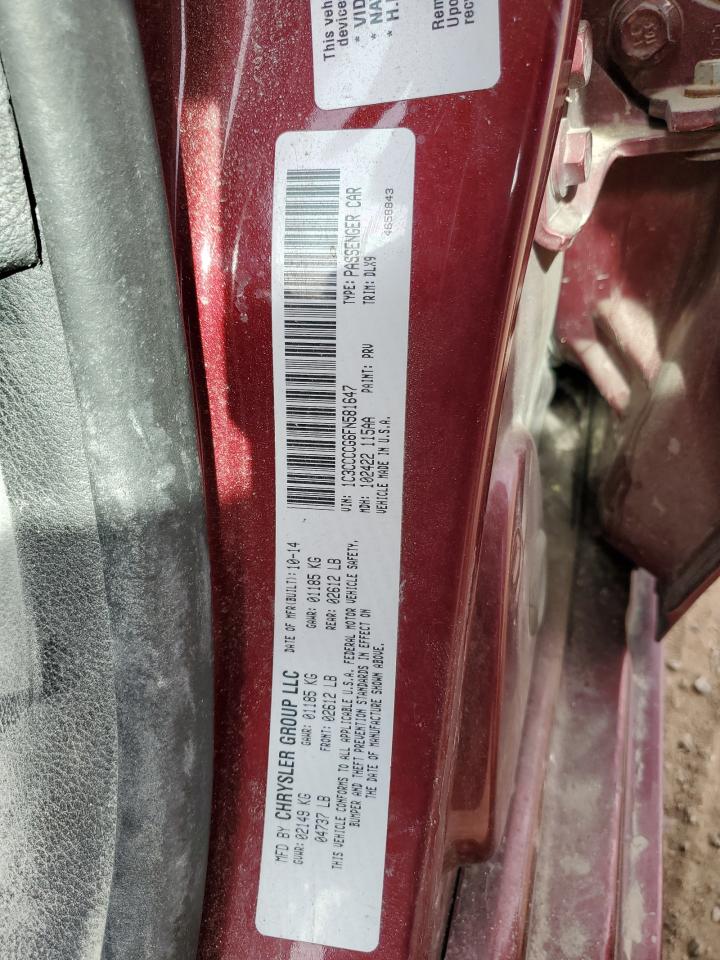 2015 CHRYSLER 200 C photo 12