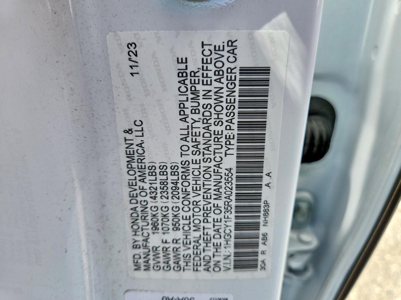 2024 HONDA ACCORD EX photo 37