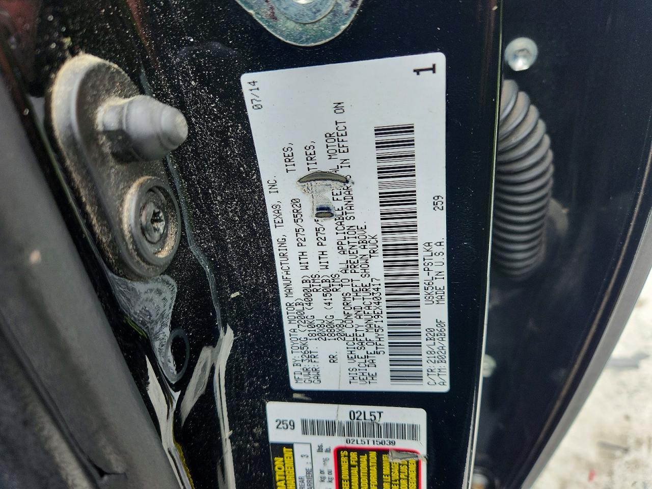 2014 TOYOTA TUNDRA CREWMAX LIMITED photo 34
