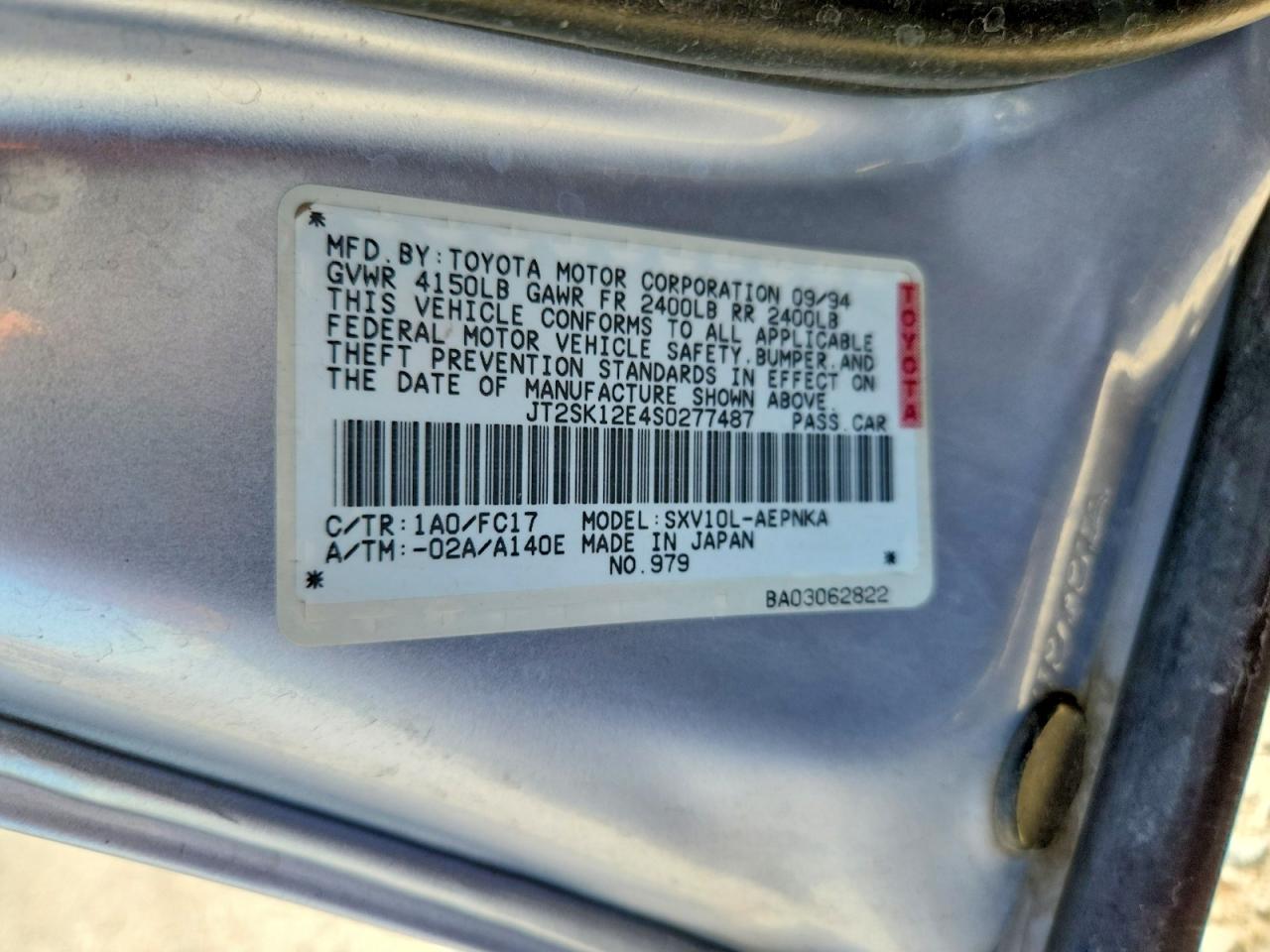 1995 TOYOTA CAMRY LE photo 34