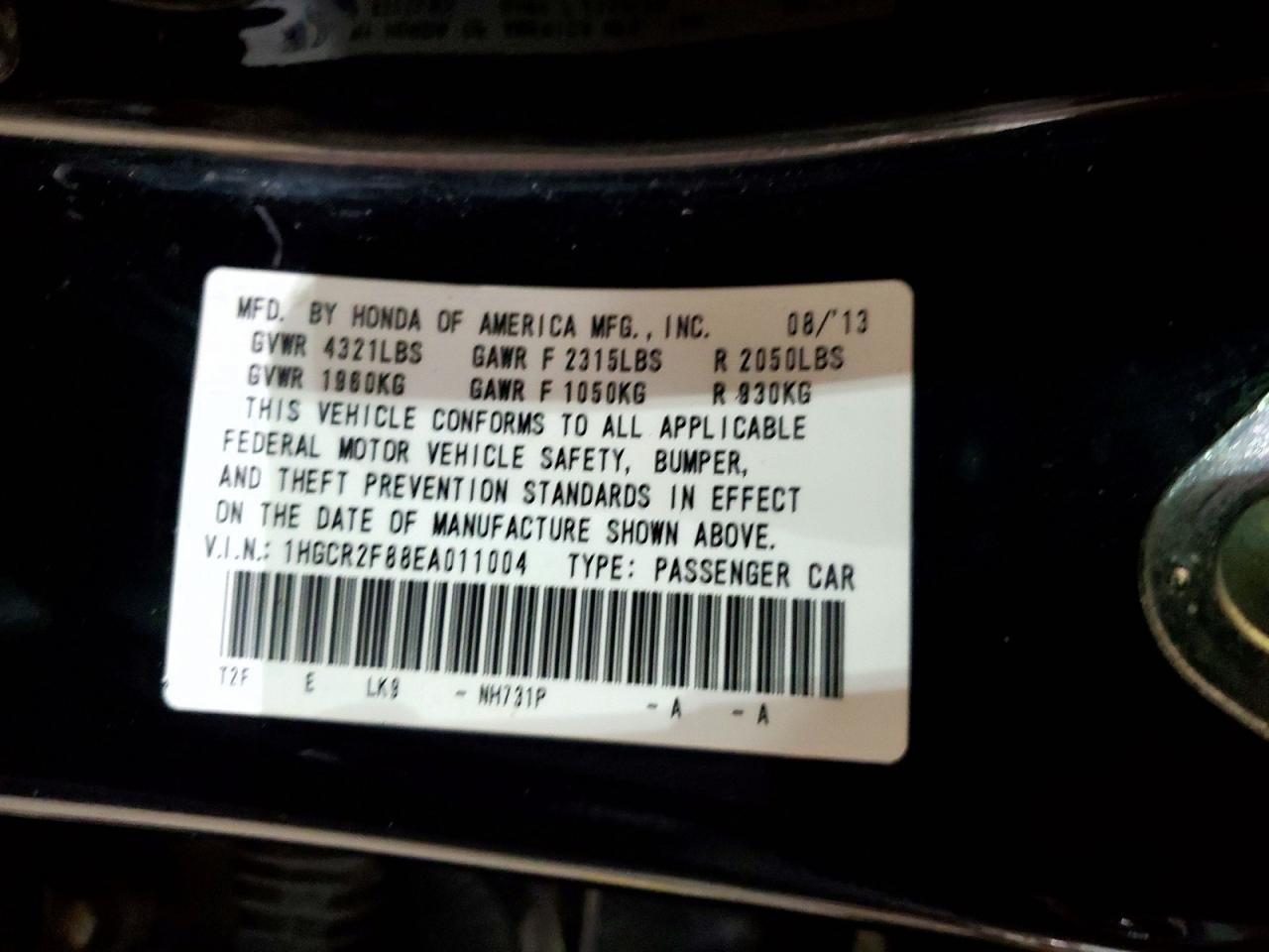 2014 HONDA ACCORD EXL photo 23