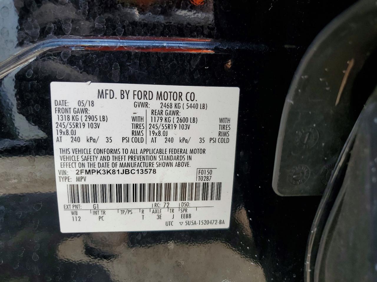2018 FORD EDGE TITANIUM photo 27
