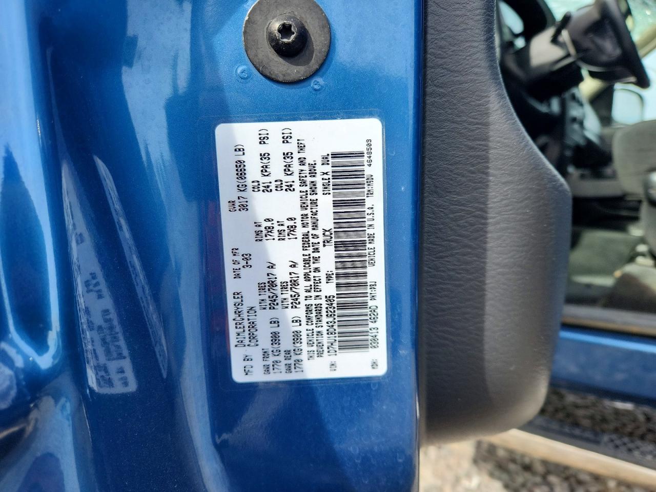 2003 DODGE RAM 1500 ST photo 23