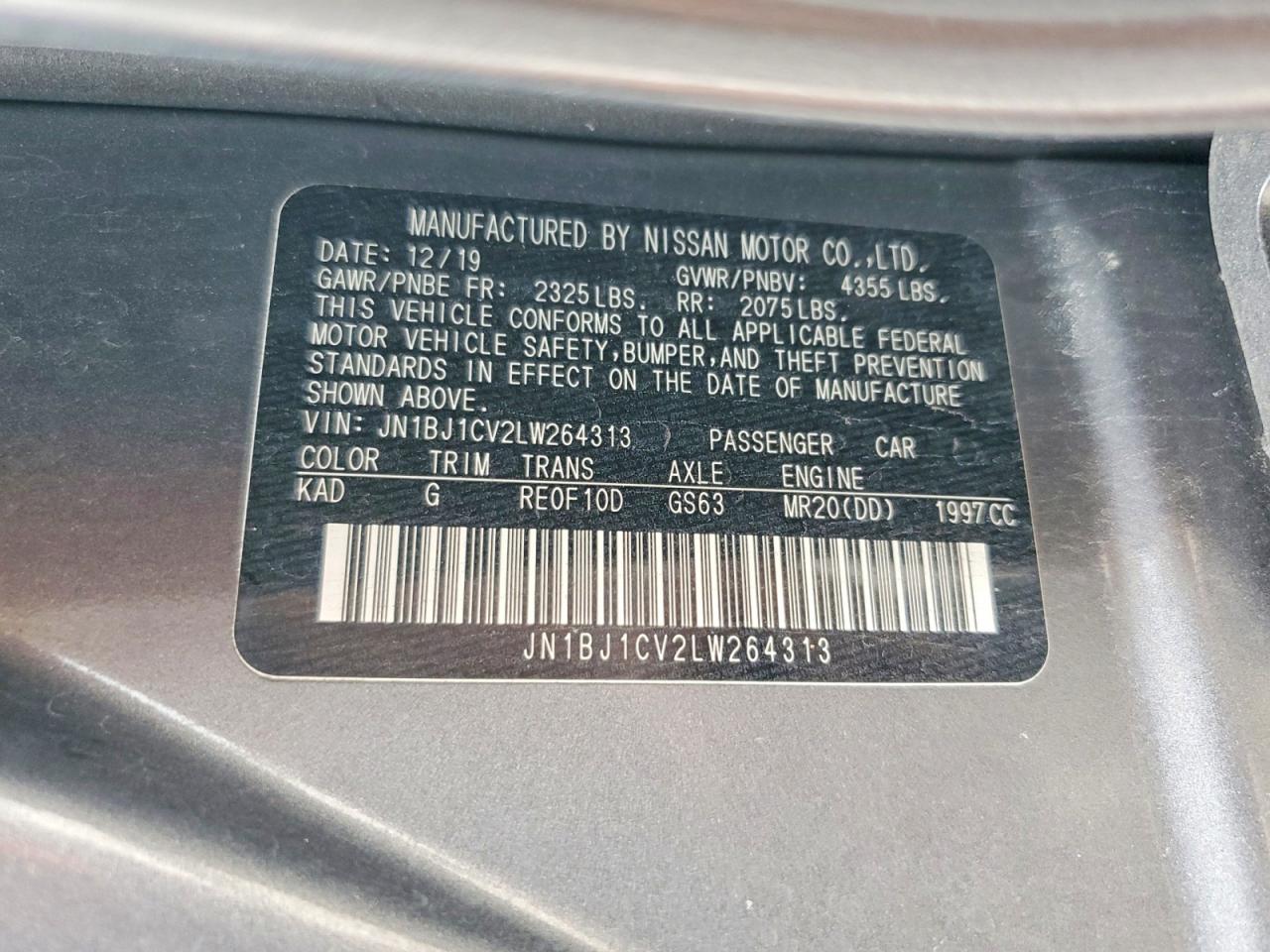 2020 NISSAN ROGUE SPORT S photo 25