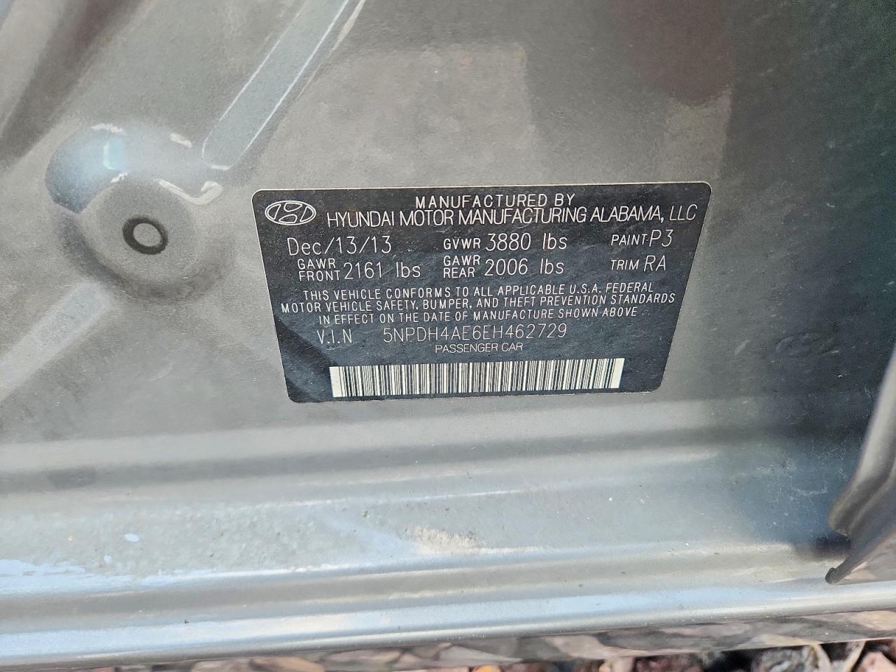 2014 HYUNDAI ELANTRA SE photo 12