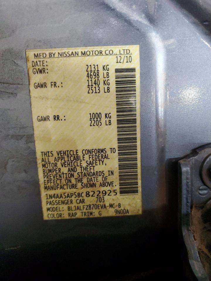 2011 NISSAN MAXIMA 3.5 S photo 12