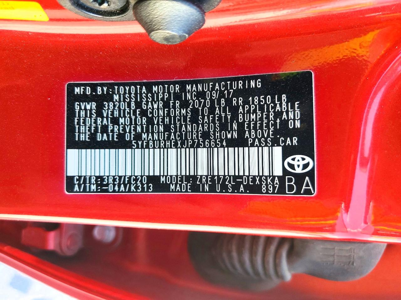 2018 TOYOTA COROLLA SE photo 25