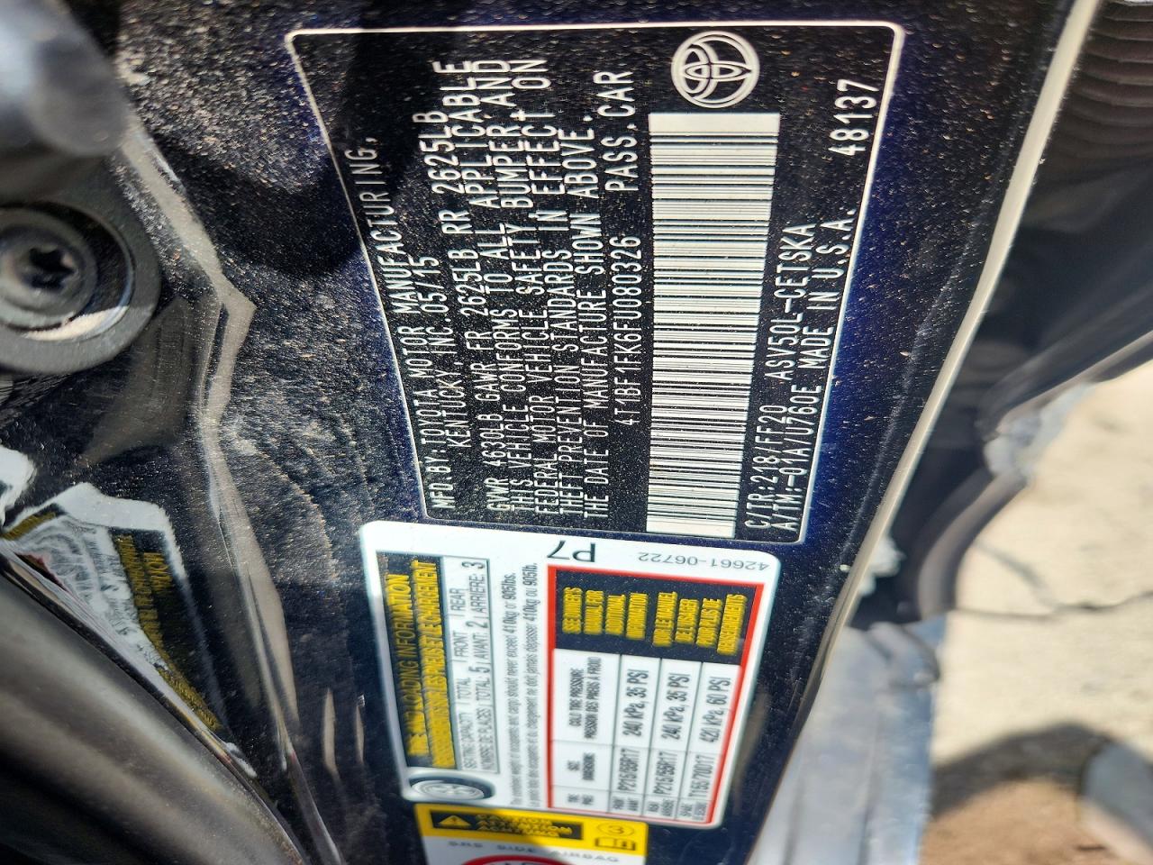 2015 TOYOTA CAMRY SE photo 34