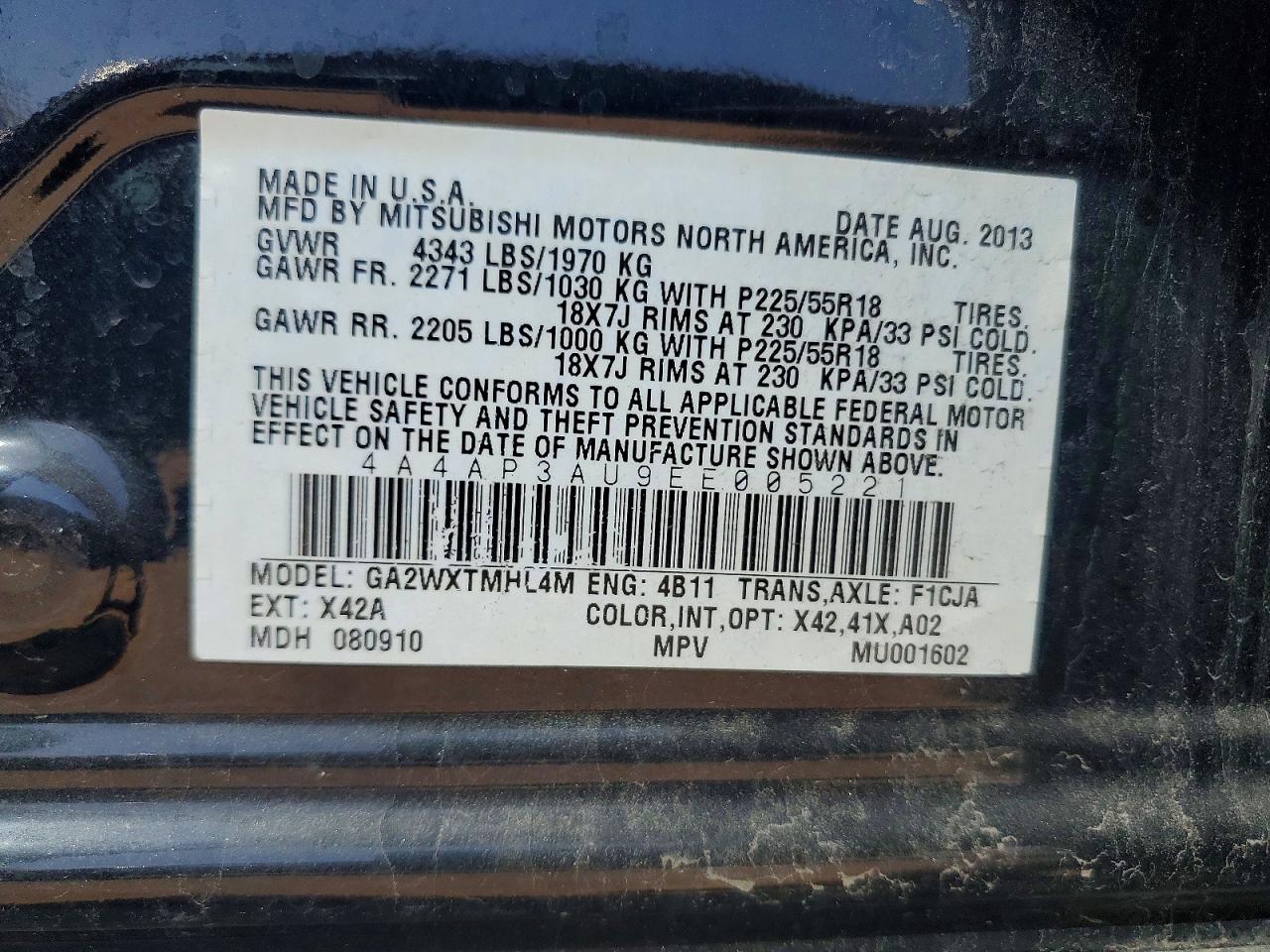 2014 MITSUBISHI OUTLANDER SPORT ES photo 12
