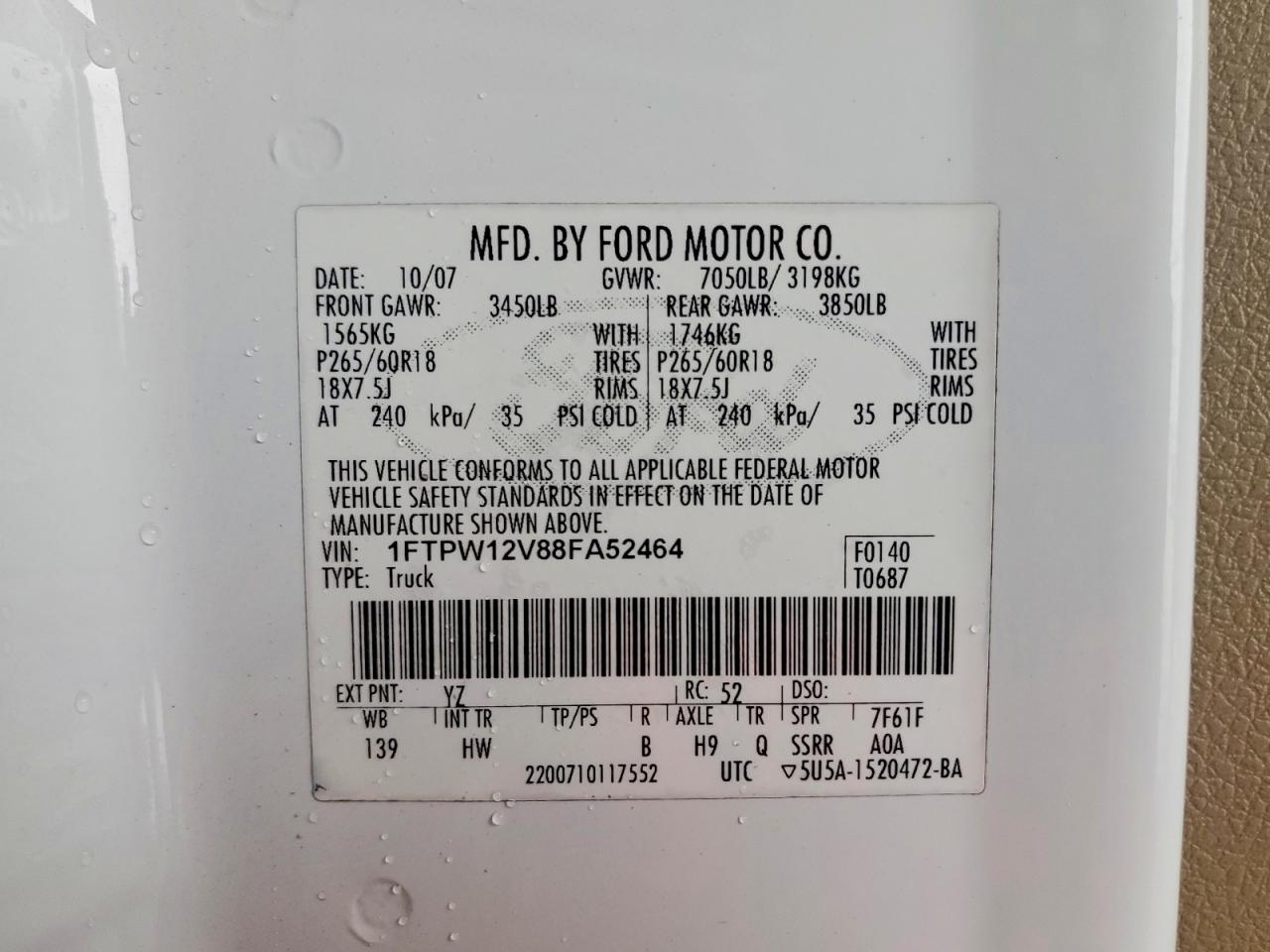 2008 FORD F150 SUPERCREW photo 25