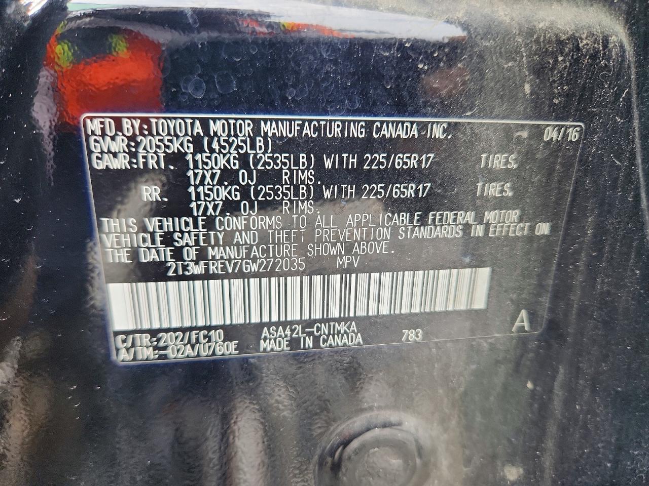 2016 TOYOTA RAV4 XLE photo 27