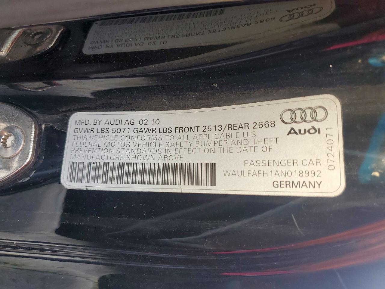 2010 AUDI A5 PREMIUM PLUS photo 23