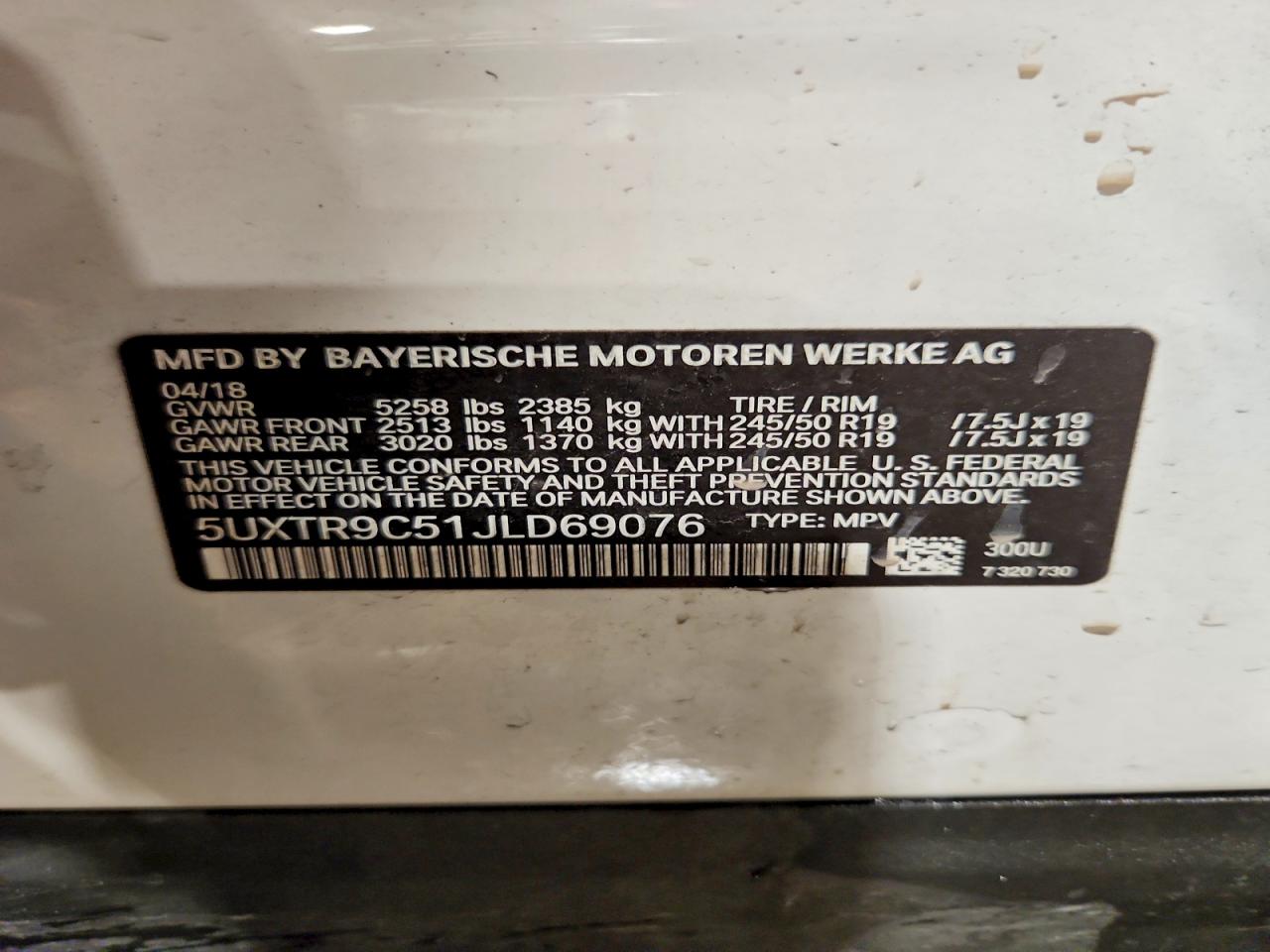 2018 BMW X3 XDRIVE30I photo 40