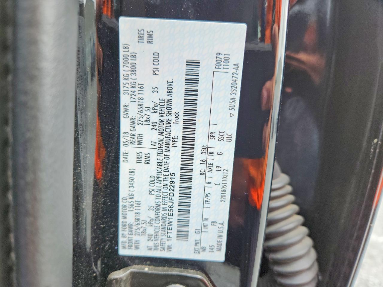 2018 FORD F150 SUPERCREW photo 23