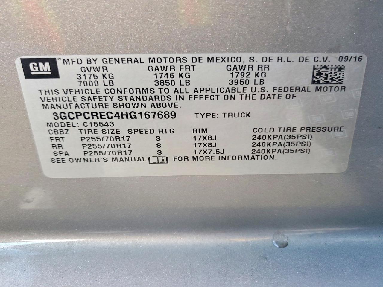 2017 CHEVROLET SILVERADO C1500 LT photo 12
