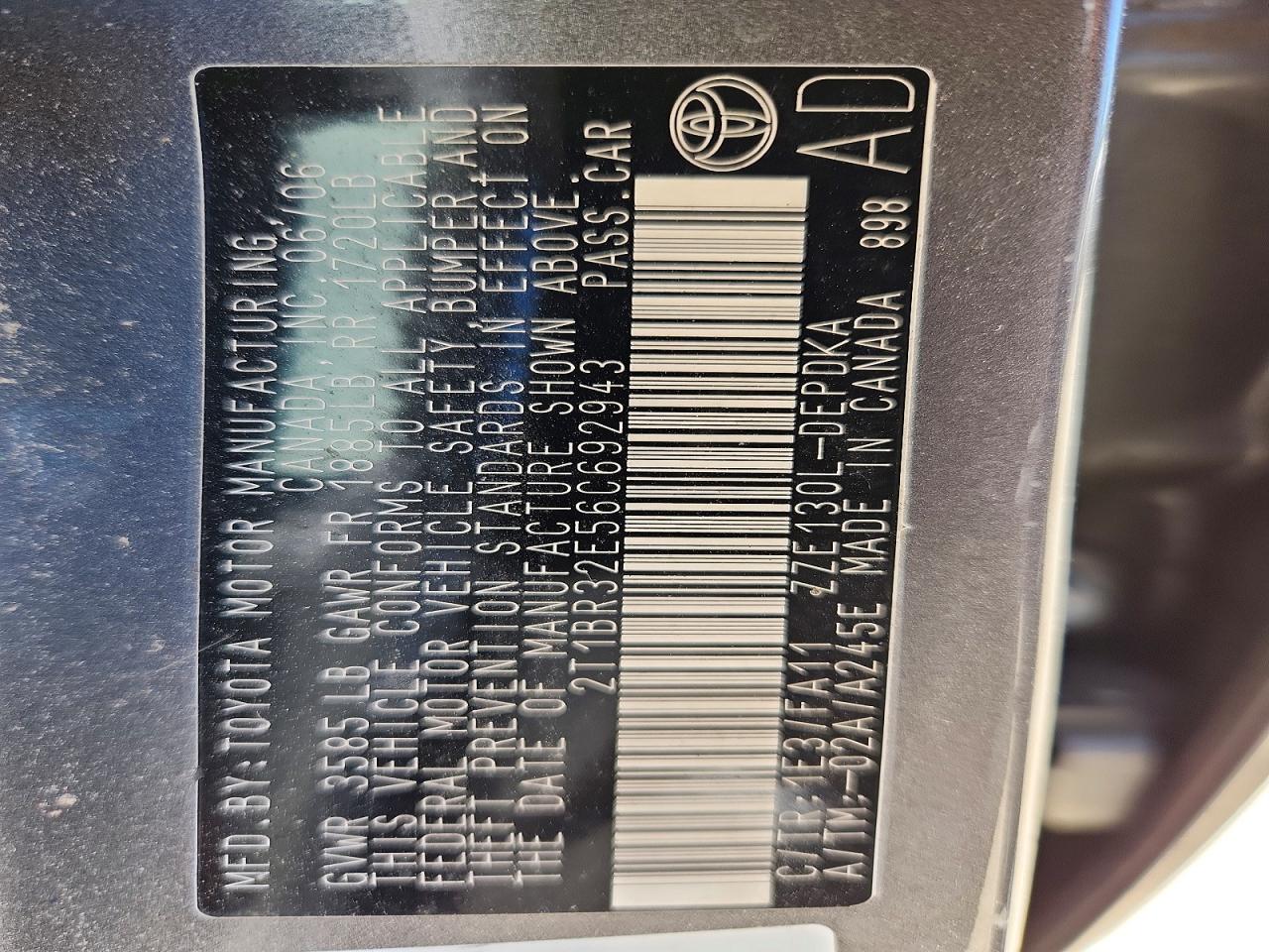 2006 TOYOTA COROLLA CE photo 25