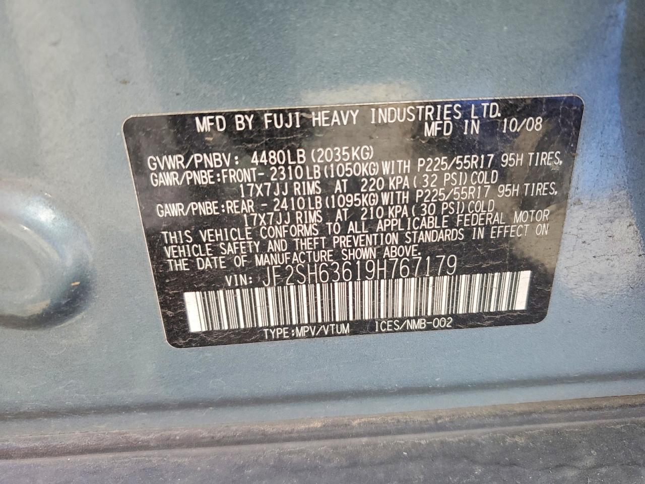 2009 SUBARU FORESTER 2.5X PREMIUM photo 13