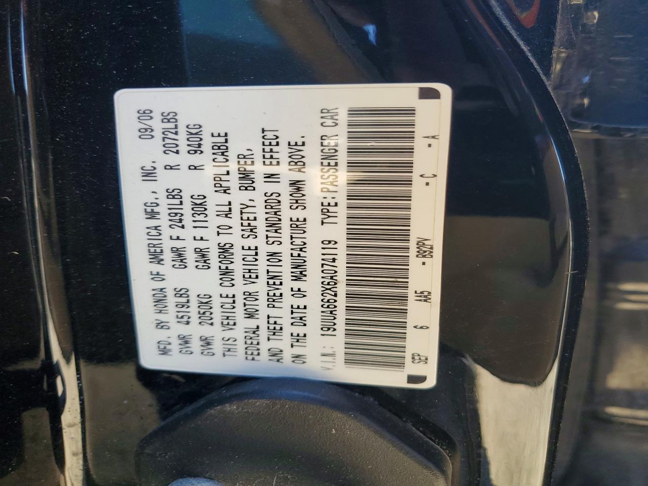 2006 ACURA 3.2TL photo 13