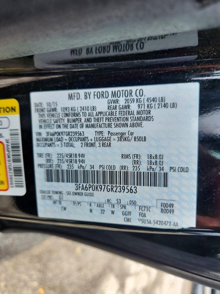 2016 FORD FUSION TITANIUM photo 23