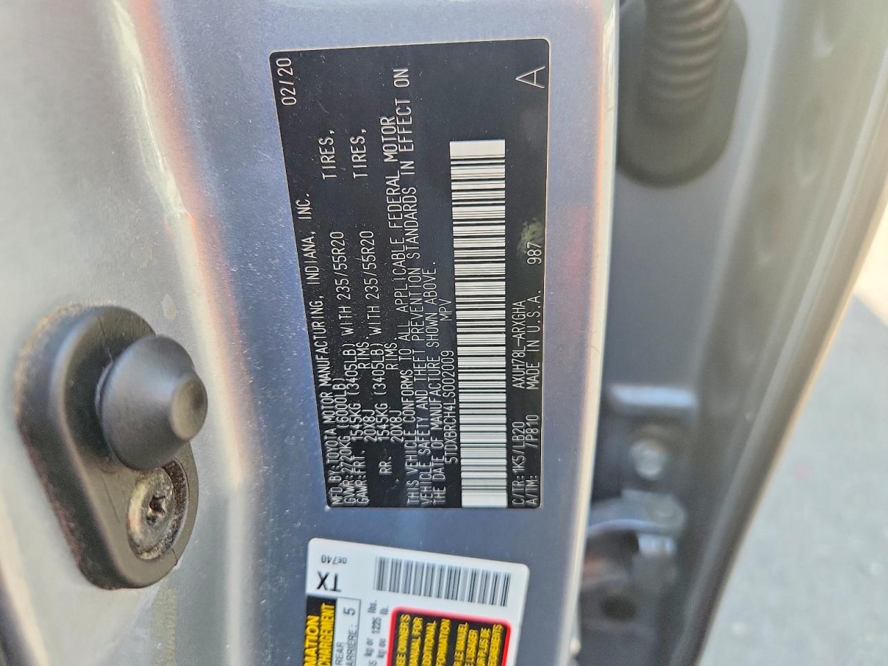2020 TOYOTA HIGHLANDER HYBRID LIMITED photo 37