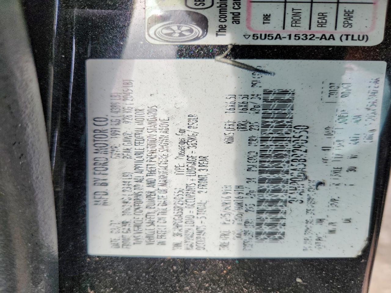 2011 FORD FUSION S photo 25