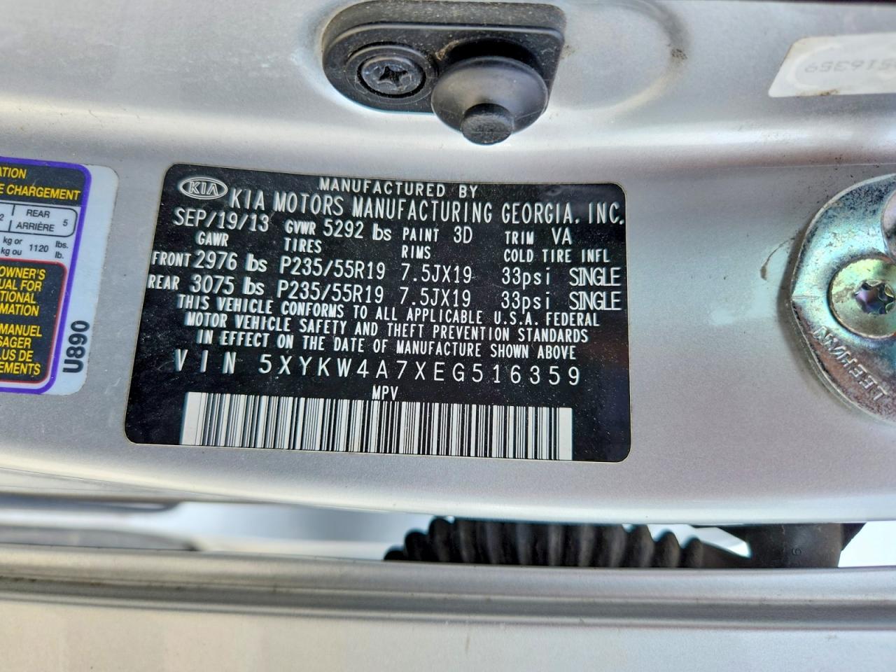 2014 KIA SORENTO SX photo 37