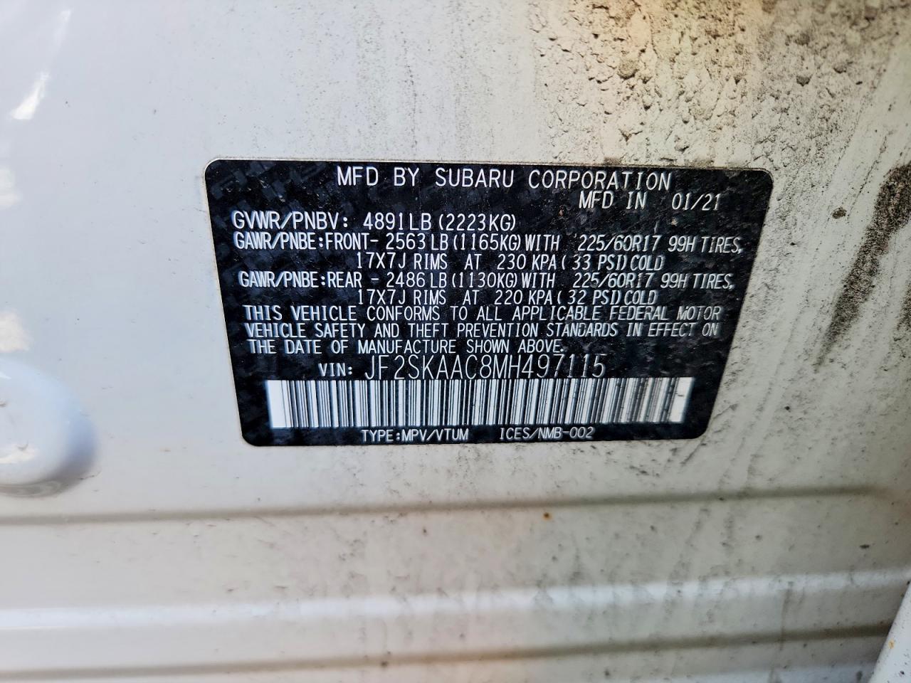 2021 SUBARU FORESTER photo 13