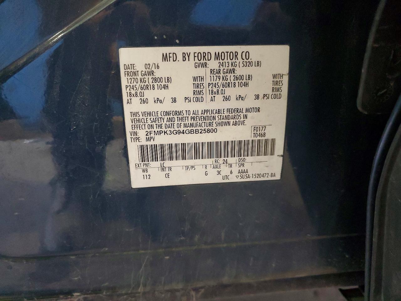 2016 FORD EDGE SE photo 25