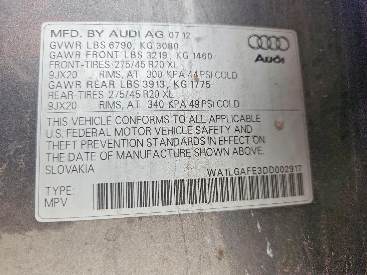 2013 AUDI Q7 PREMIUM PLUS photo 37