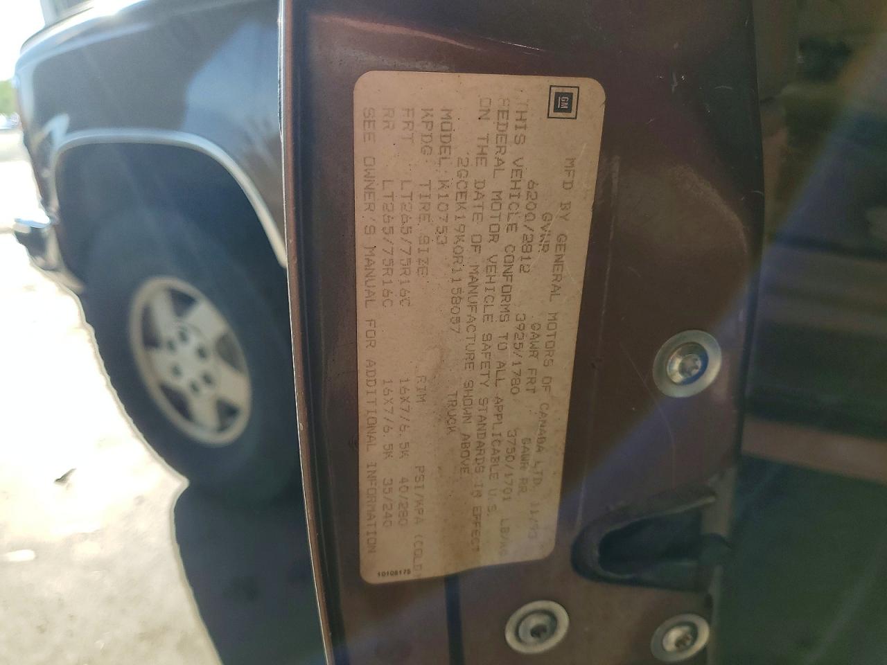 1994 CHEVROLET GMT-400 K1500 photo 23