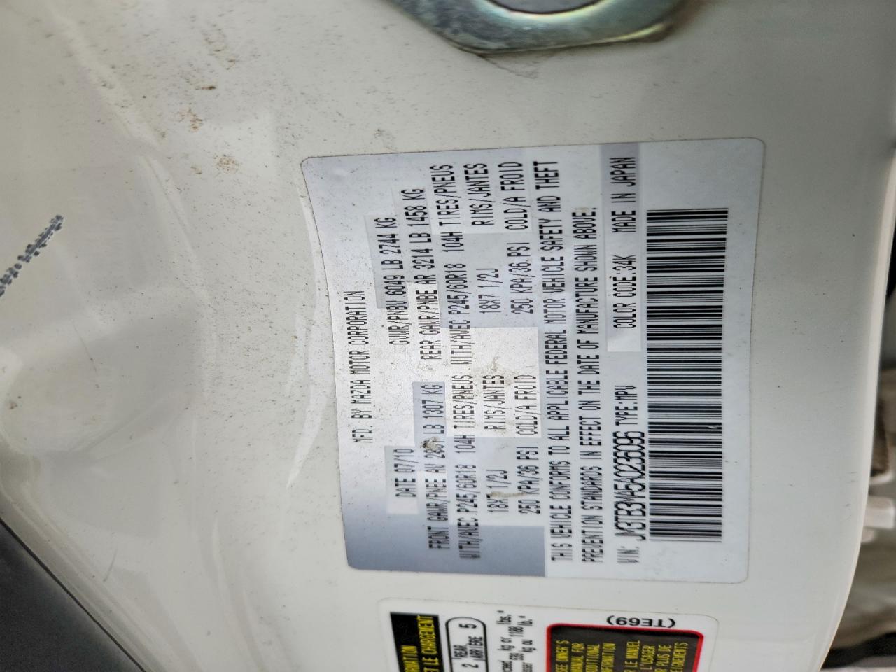 2010 MAZDA CX-9 photo 25