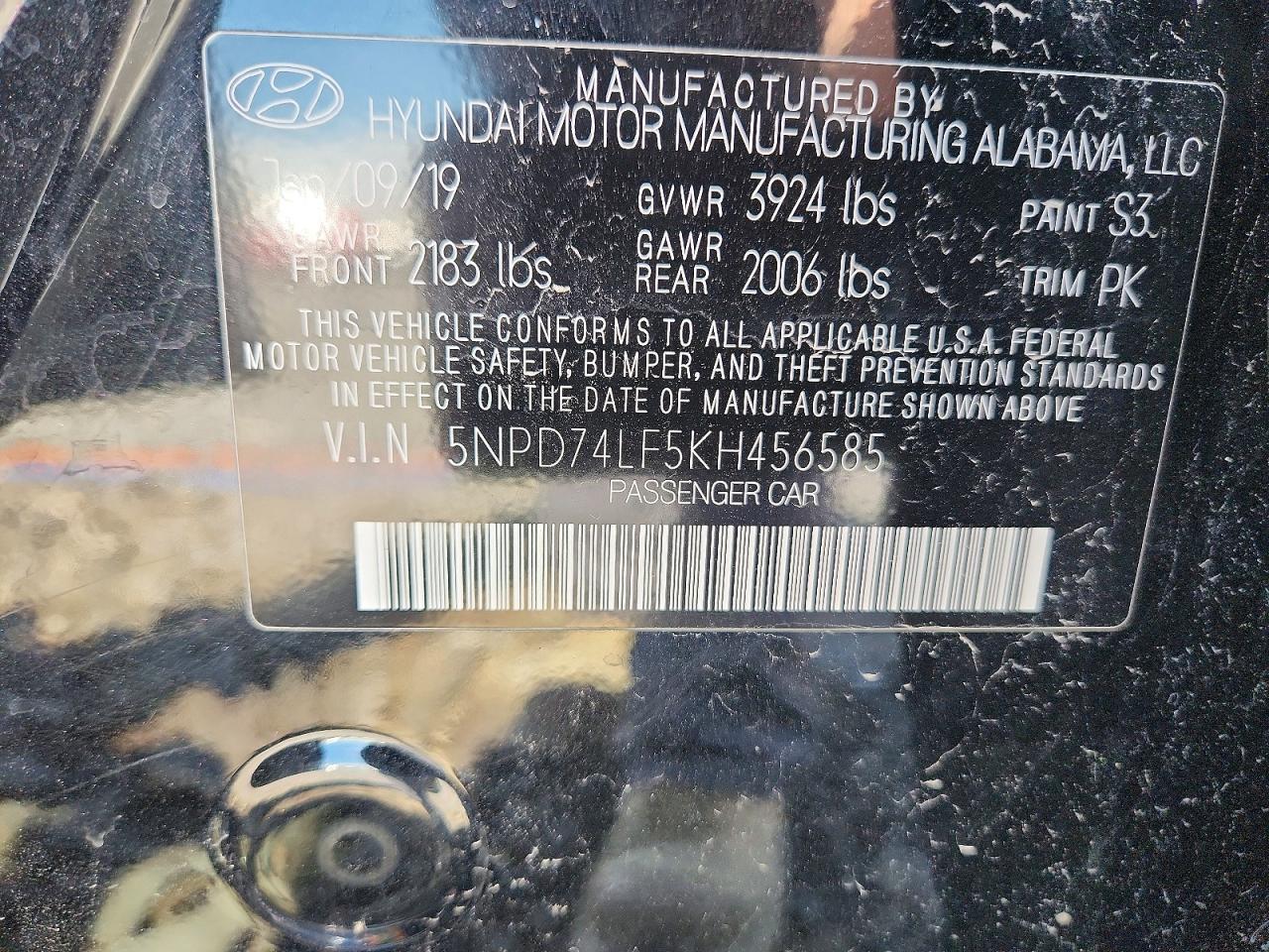 2019 HYUNDAI ELANTRA SE photo 13