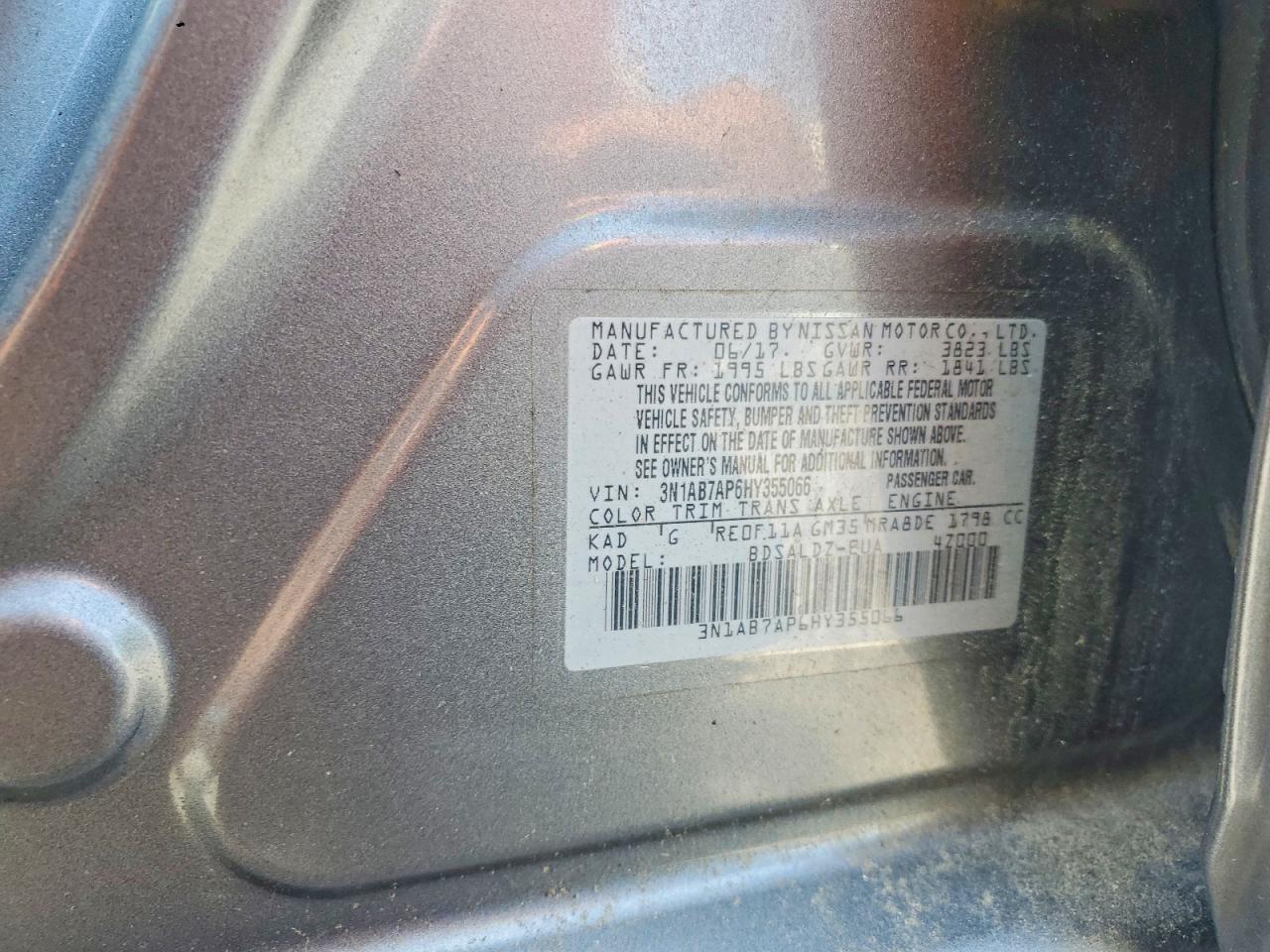 2017 NISSAN SENTRA SV photo 12