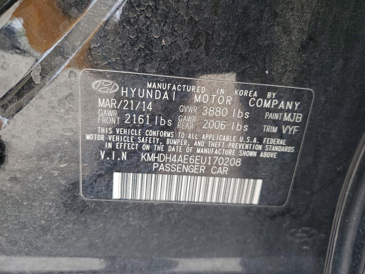 2014 HYUNDAI ELANTRA SE photo 34
