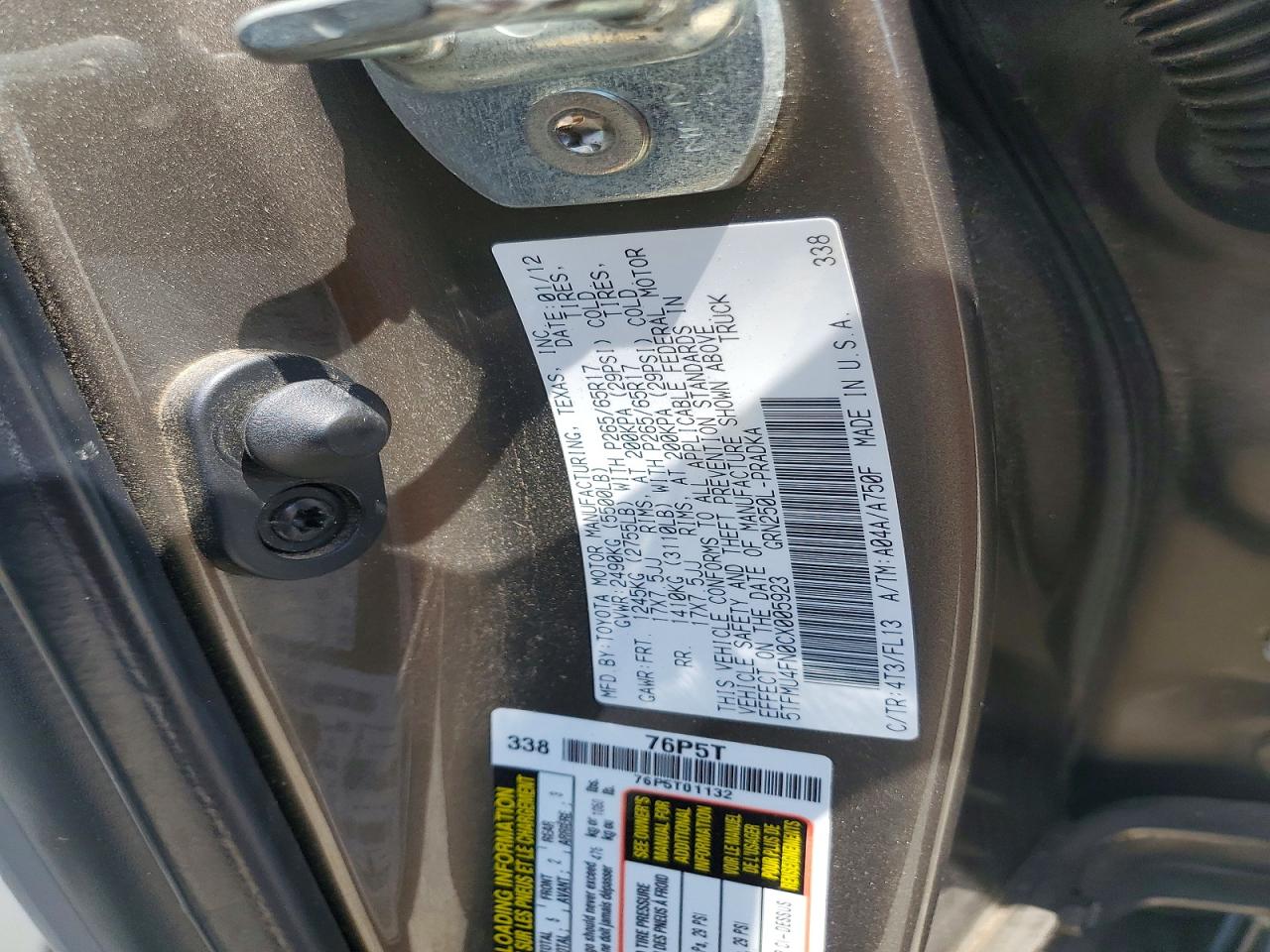 2012 TOYOTA TACOMA DOUBLE CAB LONG BED photo 23