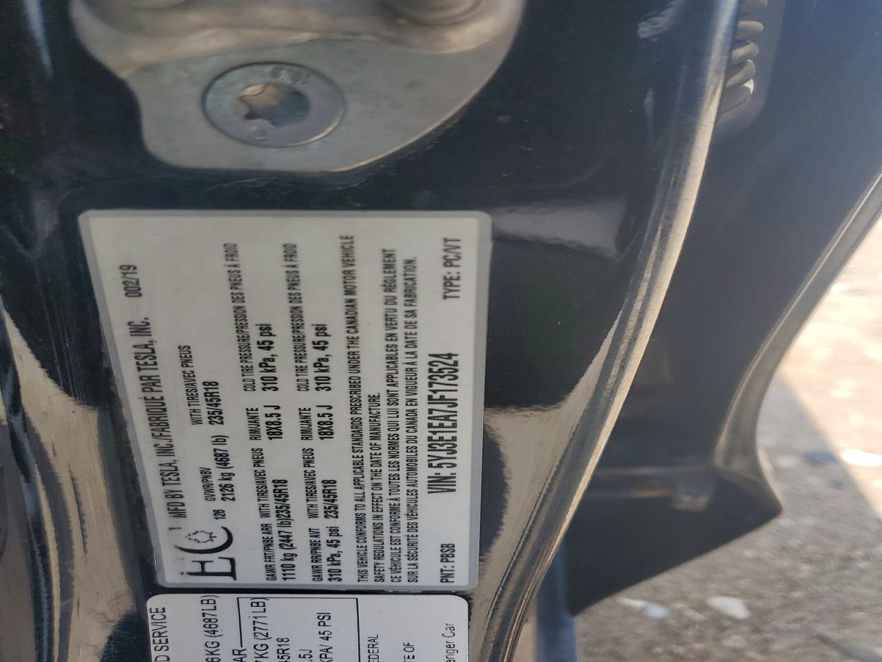 2018 TESLA MODEL 3 photo 34
