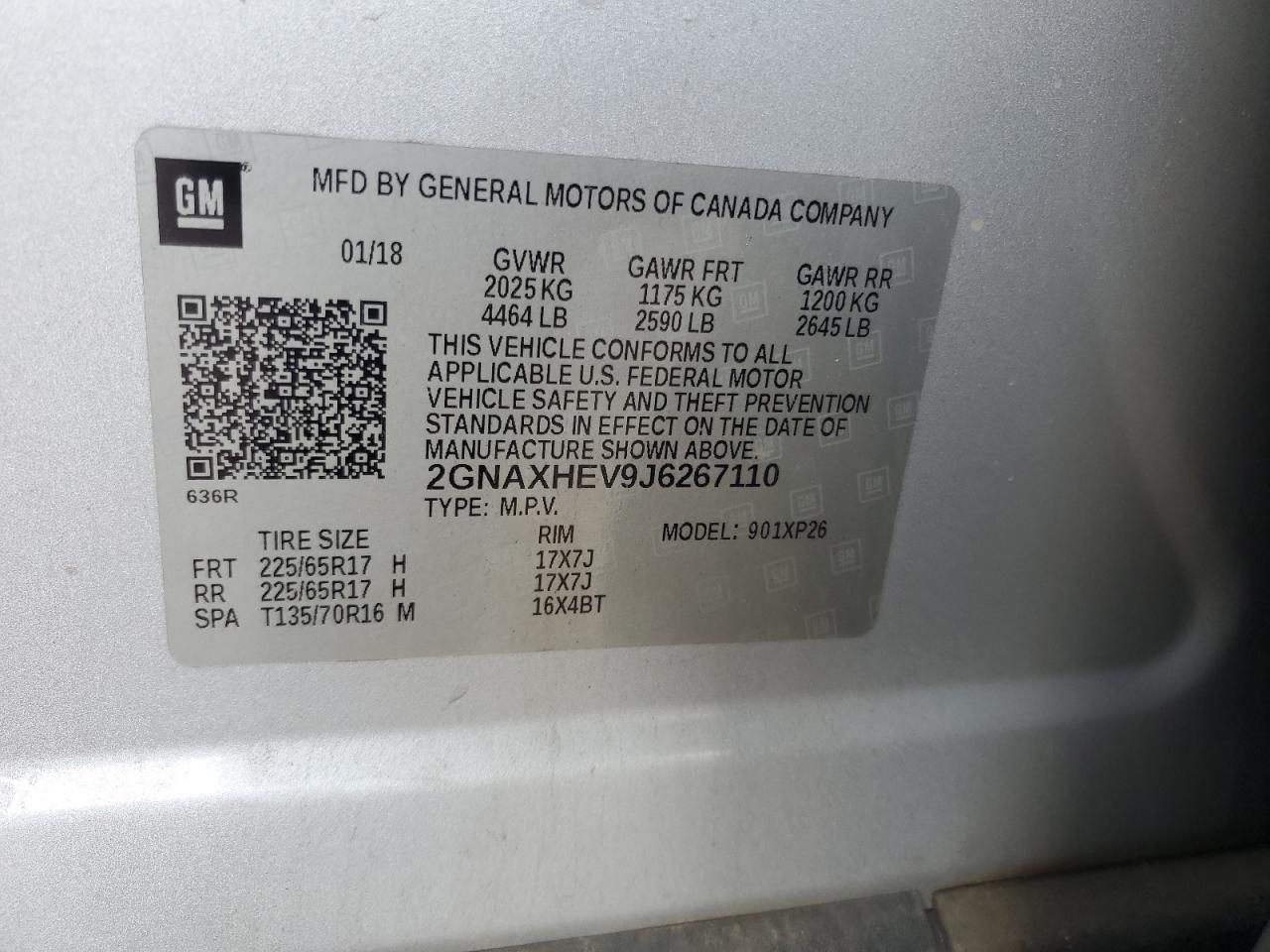 2018 CHEVROLET EQUINOX LS photo 25