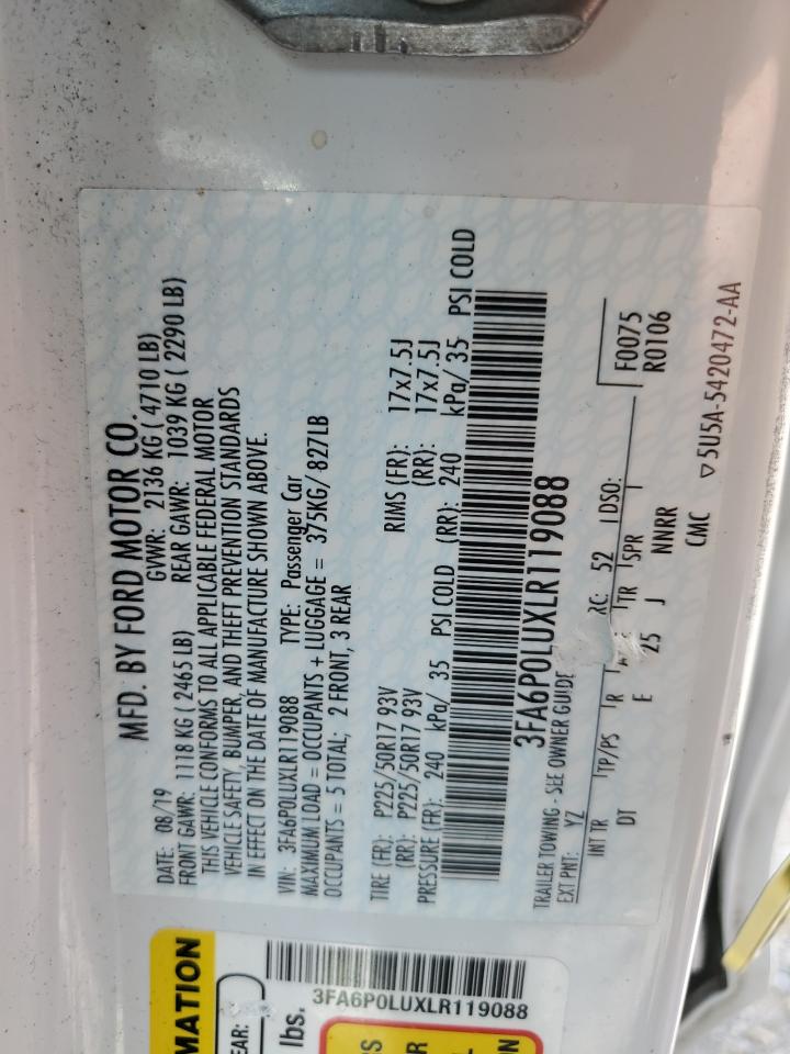 2020 FORD FUSION SE photo 23