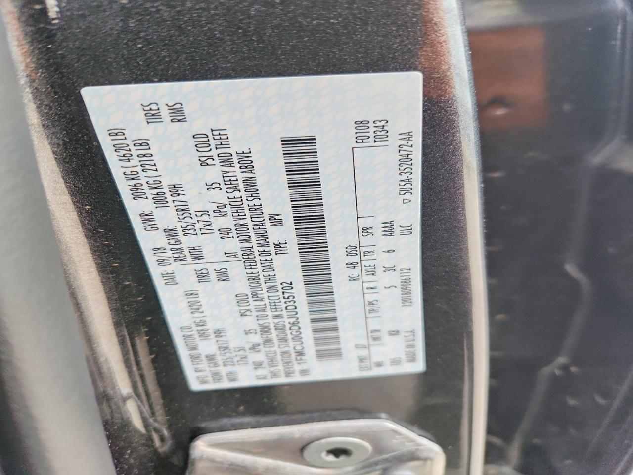 2018 FORD ESCAPE SE photo 13
